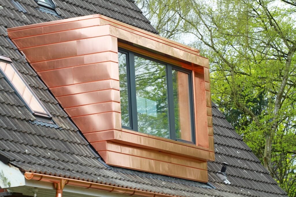 copper roofing materials