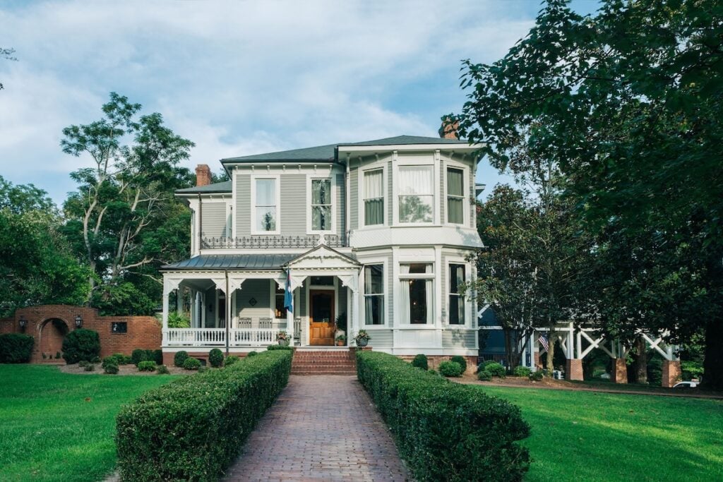 historic home with renovated roof