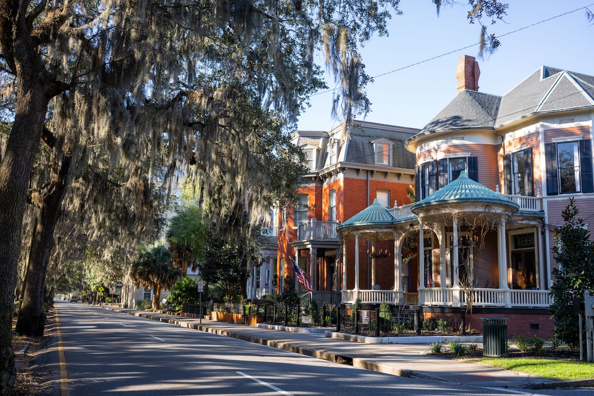 historic houses on street